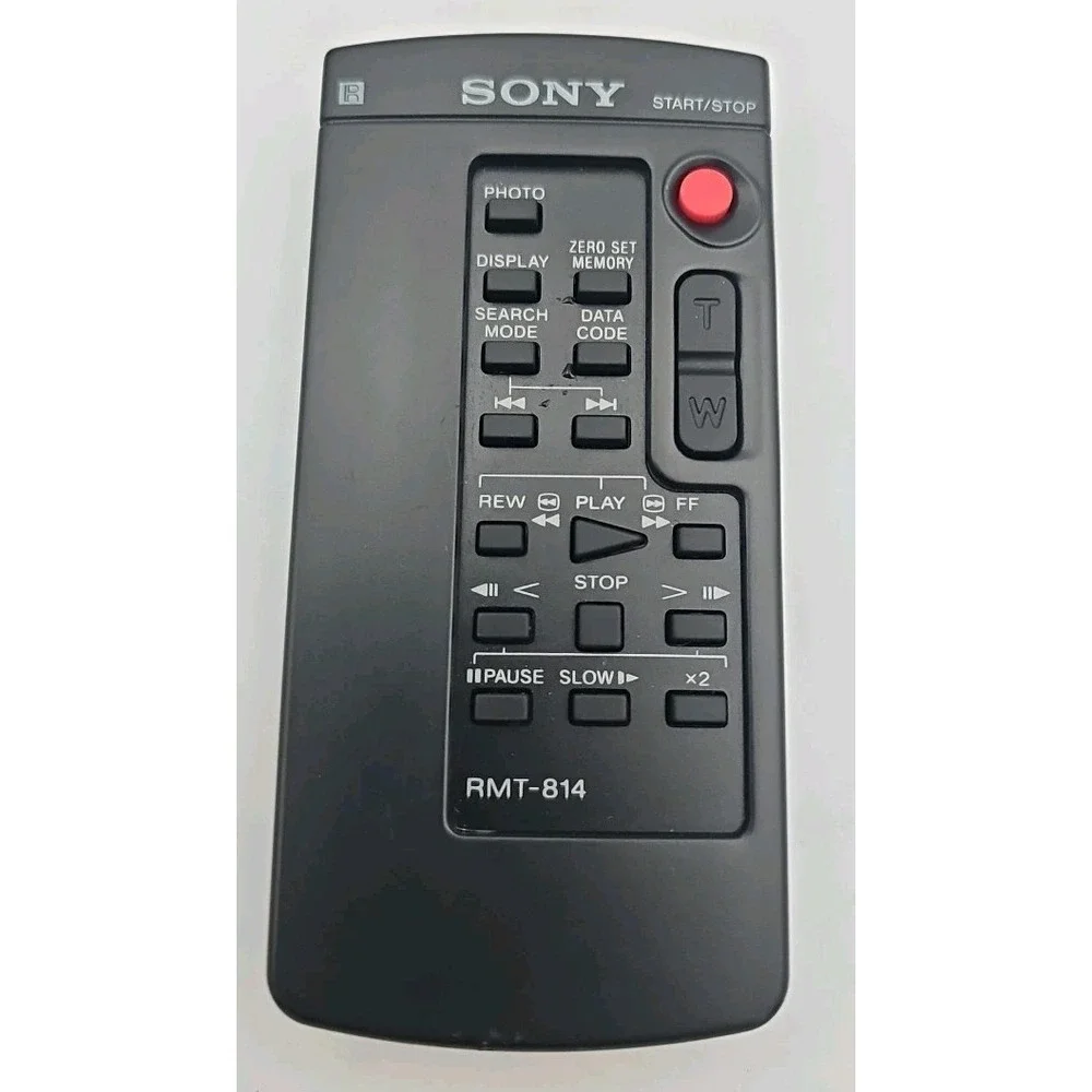 Genuine Sony Remote RMT-814 for Handycam Camcorder VCR Wireless Controller Black